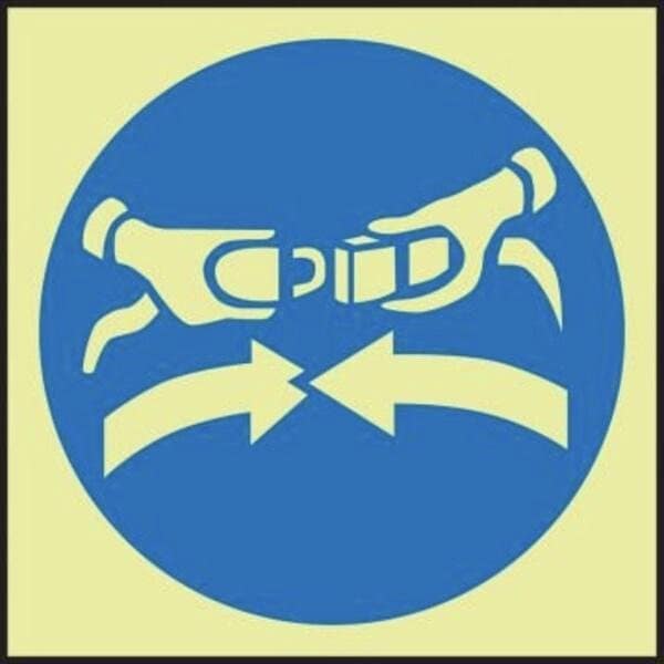 Accuform Glow Plastic, 15 in x 11 in, Mounting Holes MLMR100GX - main